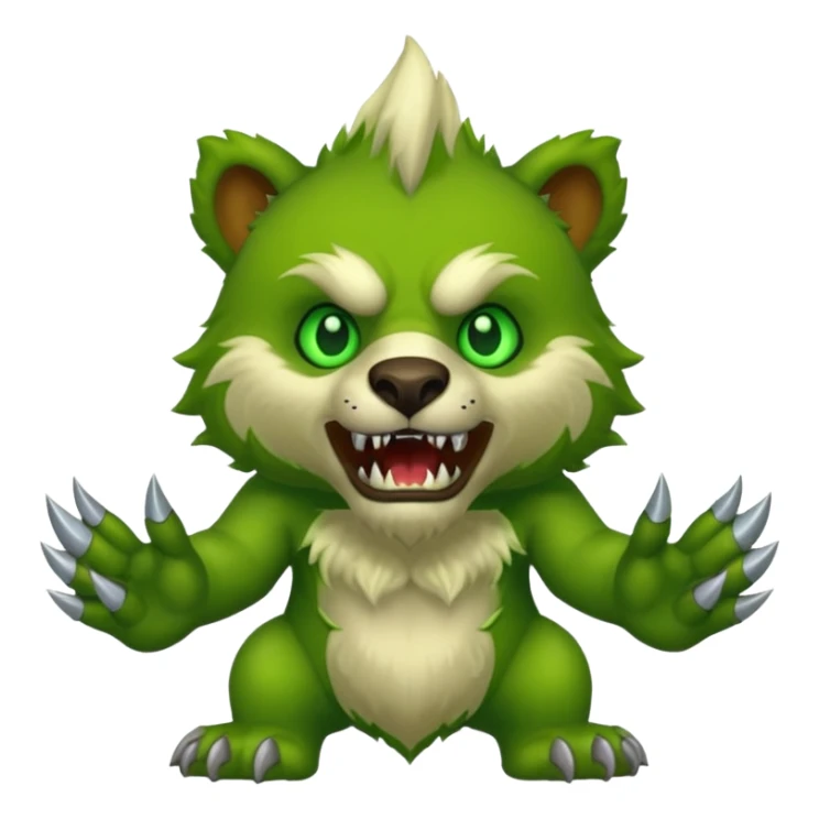 world of warcraft felbear with claws out sticker