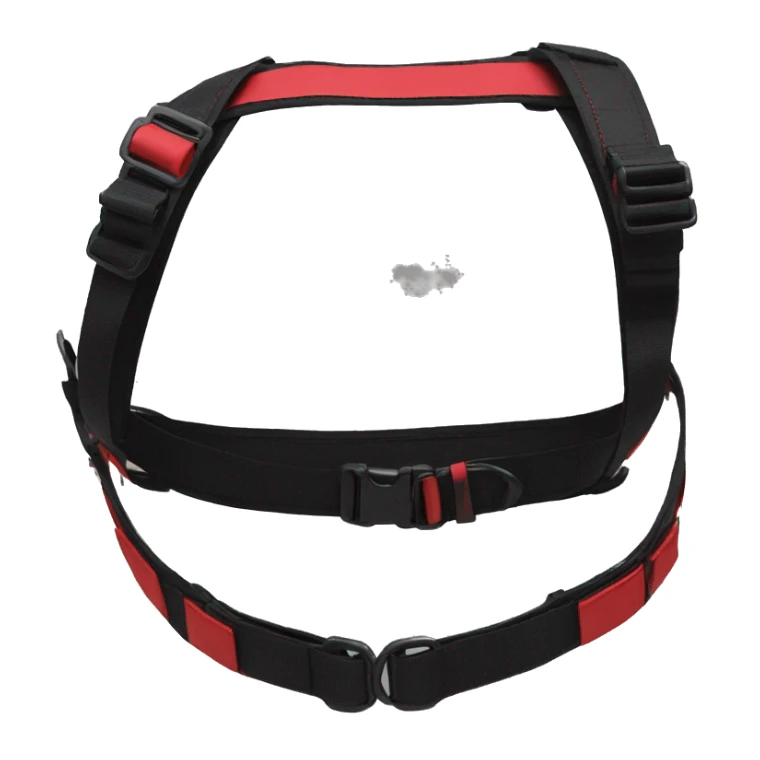 Anthro Edgy Elegant black red anthro cat harness collar cyberpunk techwear sticker