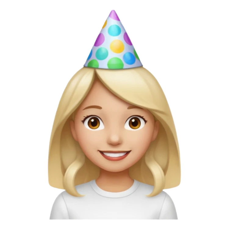 una festa di compleanno con una camicia bianca una ragazza  sticker