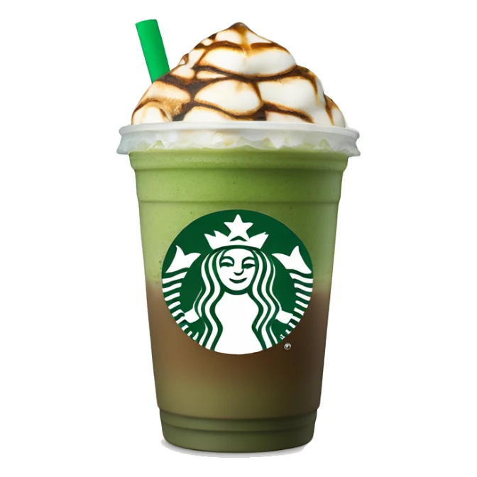 Starbucks iced Matcha espresso fusion no cream sticker