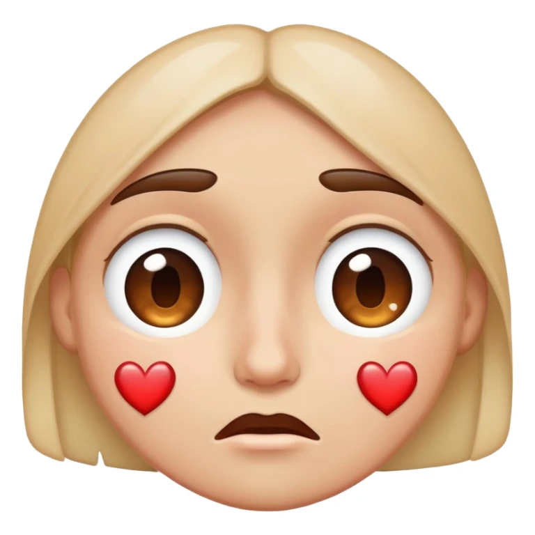This emoji 😭 but with heart in eyes sticker