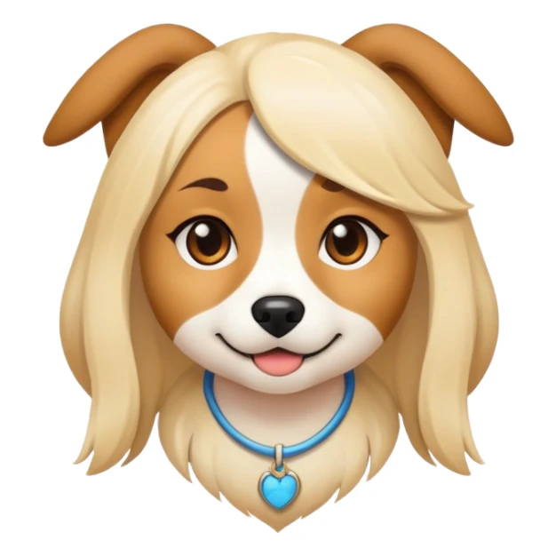 Girl is cosplay a dog sticker