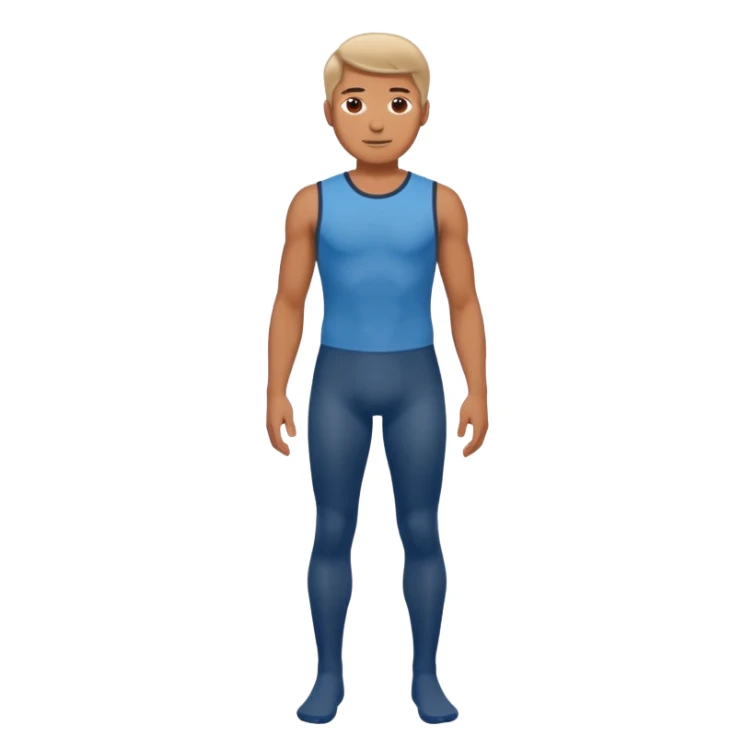 male dance choreographer with full tights  sticker