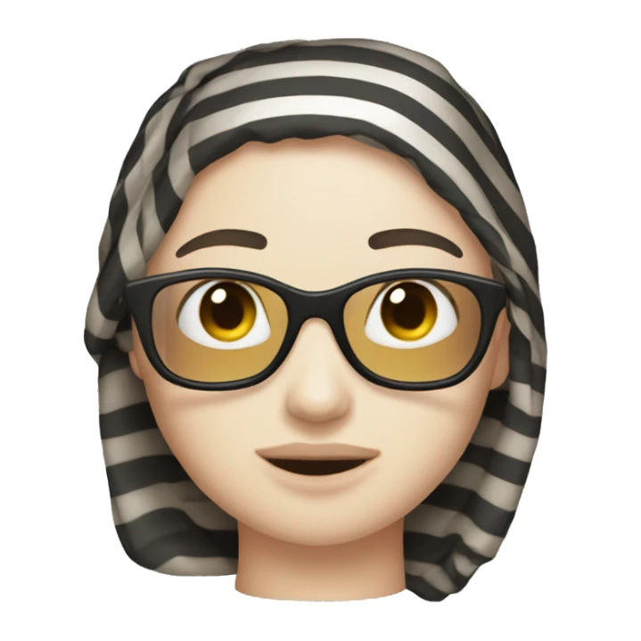 Striped tube top sticker