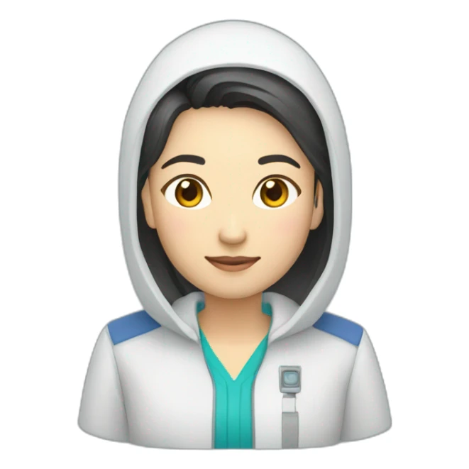 Information technology specialist Kazakh in national clothea sticker