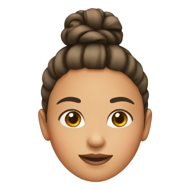 Girl with bun sticker