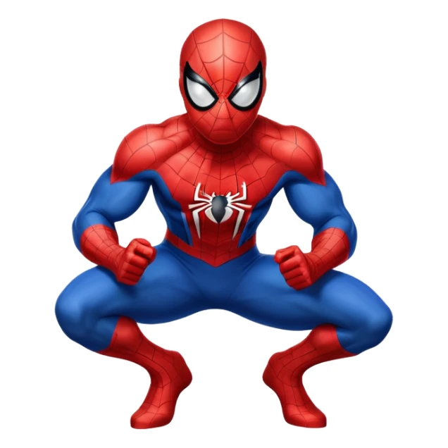 Spider-Man superhero in classic red and blue costume sticker