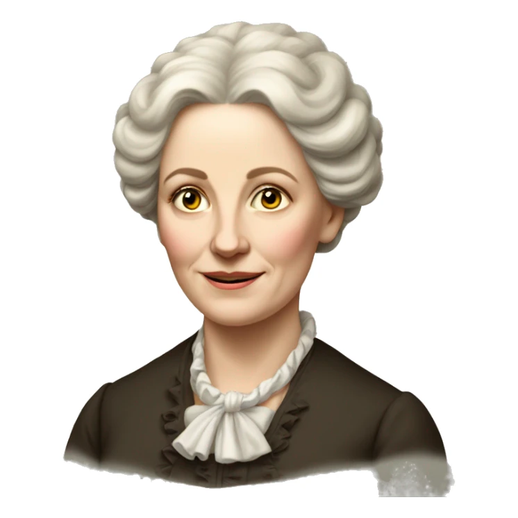 19th century white woman sticker