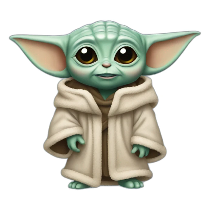 Blue baby yoda sticker
