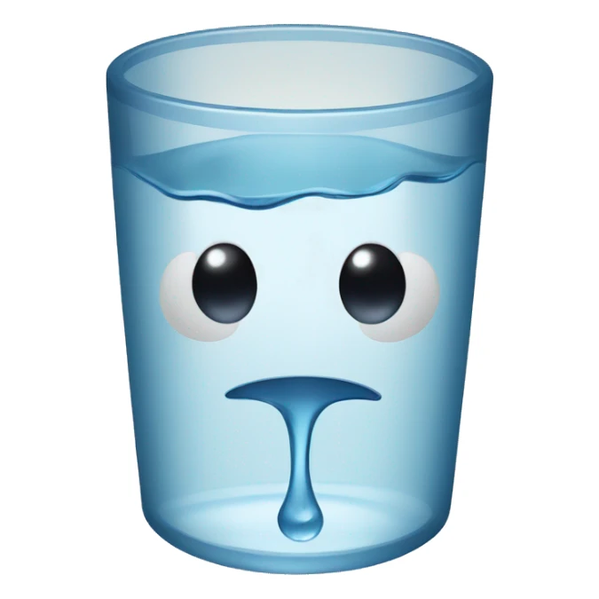 dropped a glass of water  sticker