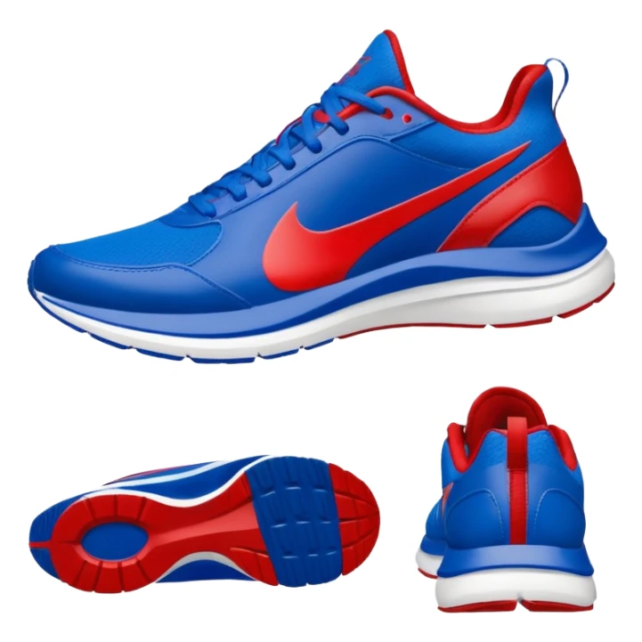  blue upper inspired by Sonic’s fur, with red accents that reference his classic shoes. . The silhouette is sporty and lightweight, suggesting speed, often with streamlined panels and a low-to-mid cut.Should have speed wind behind sticker