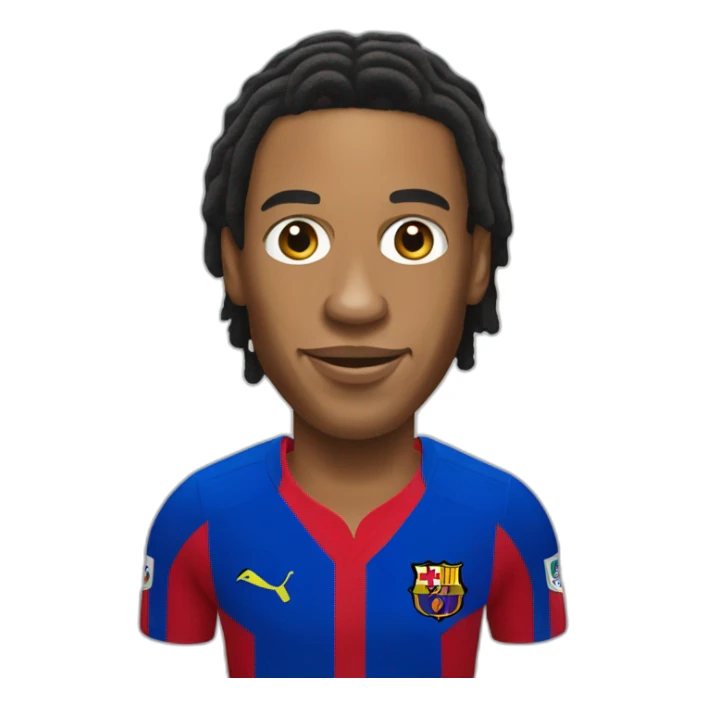 ronaldinho realistic football player sticker