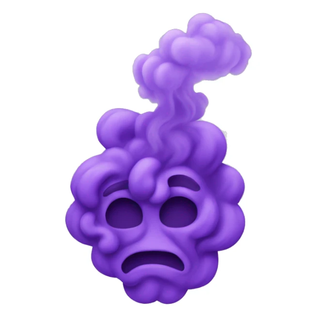 Purple smoke sticker
