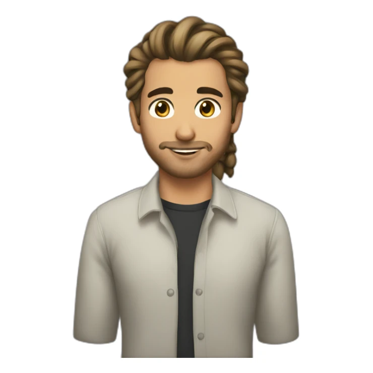 italian-20year-old-male-man-bun sticker