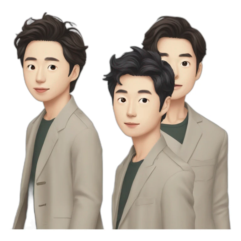 Gong Yoo and Lee Dong-wook from Goblin sticker