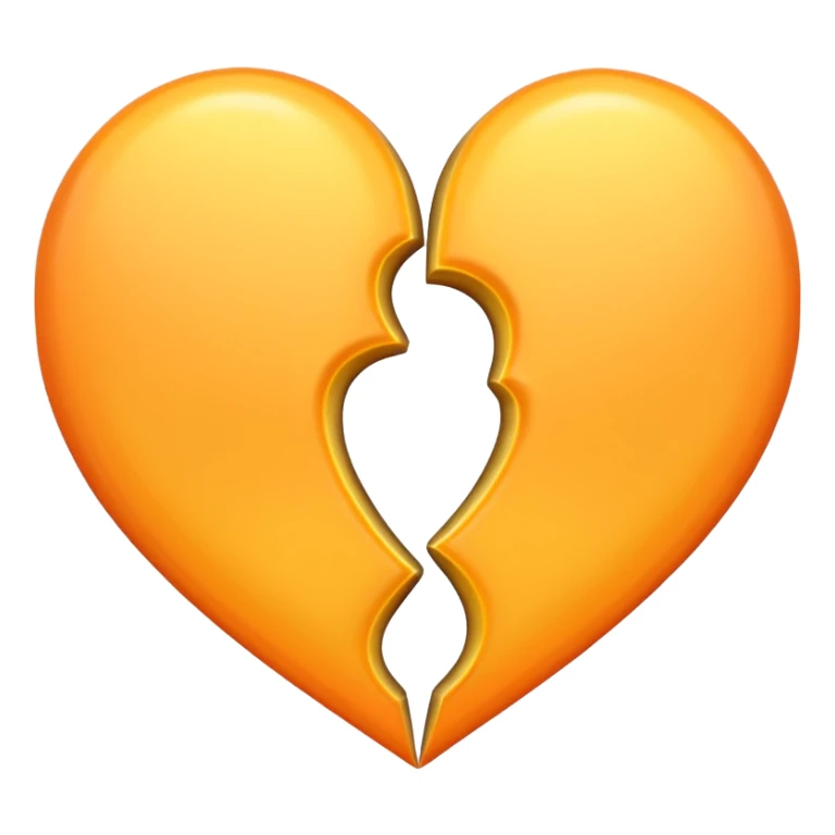 Twin hearts in pastel orange and yellow sticker