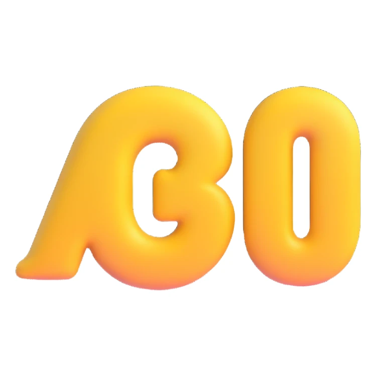 large, bold, 3D number 2 emoji style, big and three-dimensional, no background sticker