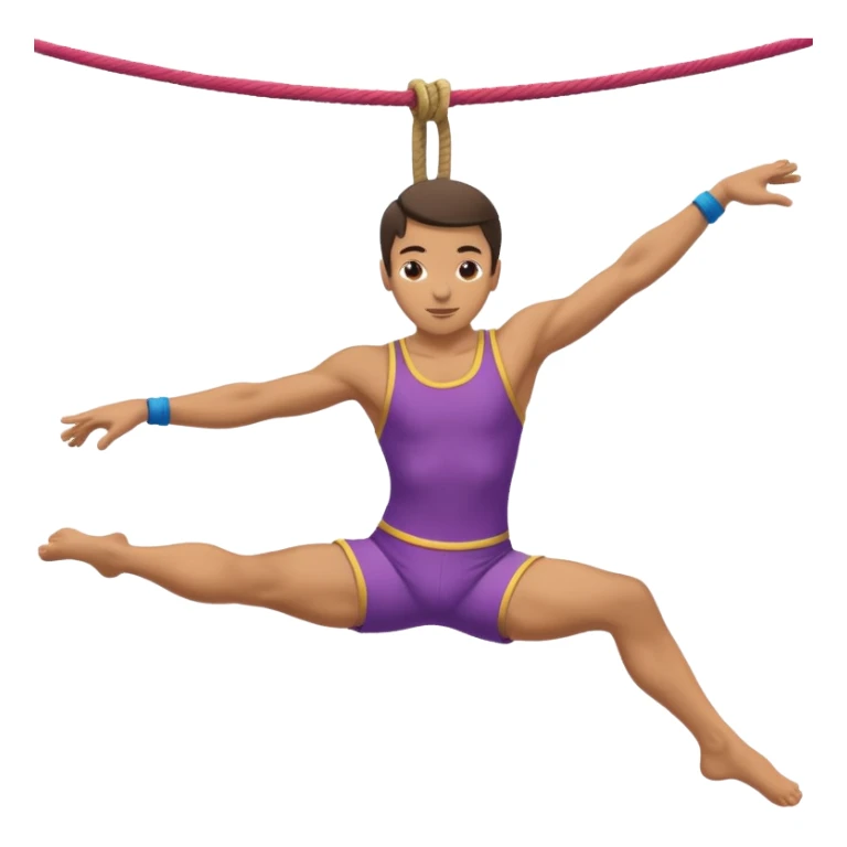 Acrobat – Slim performer mid-flip or balancing on rope sticker