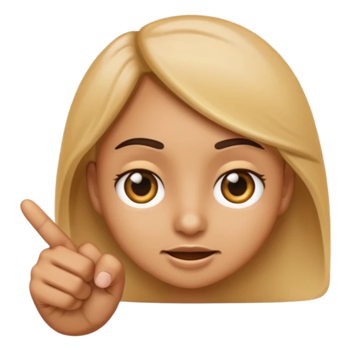 Emoji points to his eyes to create look at my eyes emoji sticker