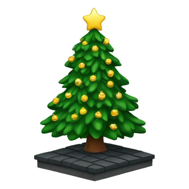 Christmas tree on roof sticker