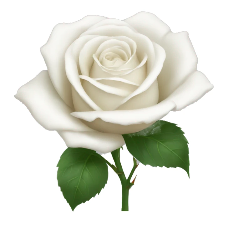 White rose sticker