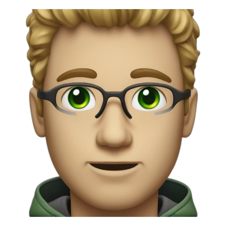 IT guy with green eyes sticker