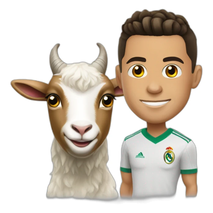 Cristiano Ronaldo whit goat sticker