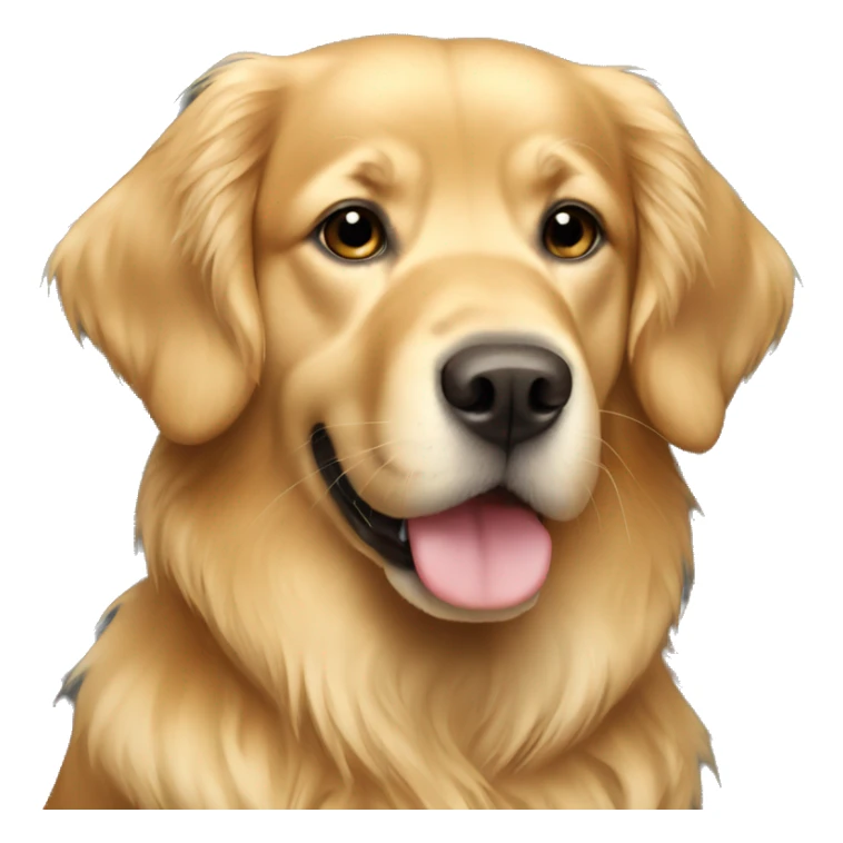 Girl golden retriever  sticker