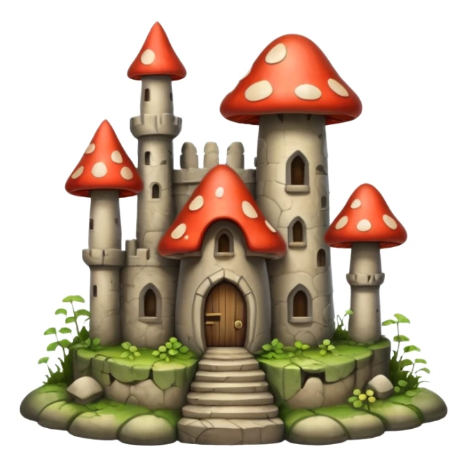 gloomy mushroom castle sticker