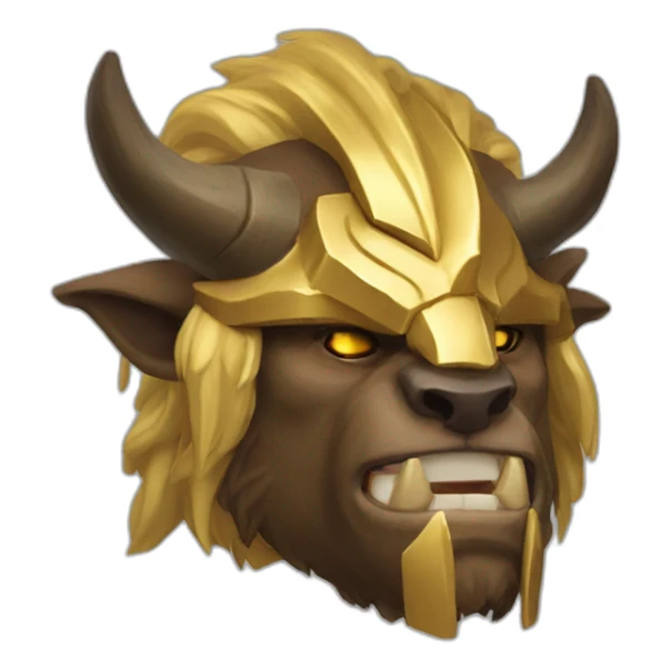 tauren paladin gold laught sticker