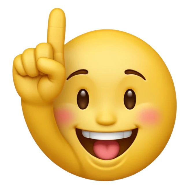 A laughing emoji that middle finger me sticker