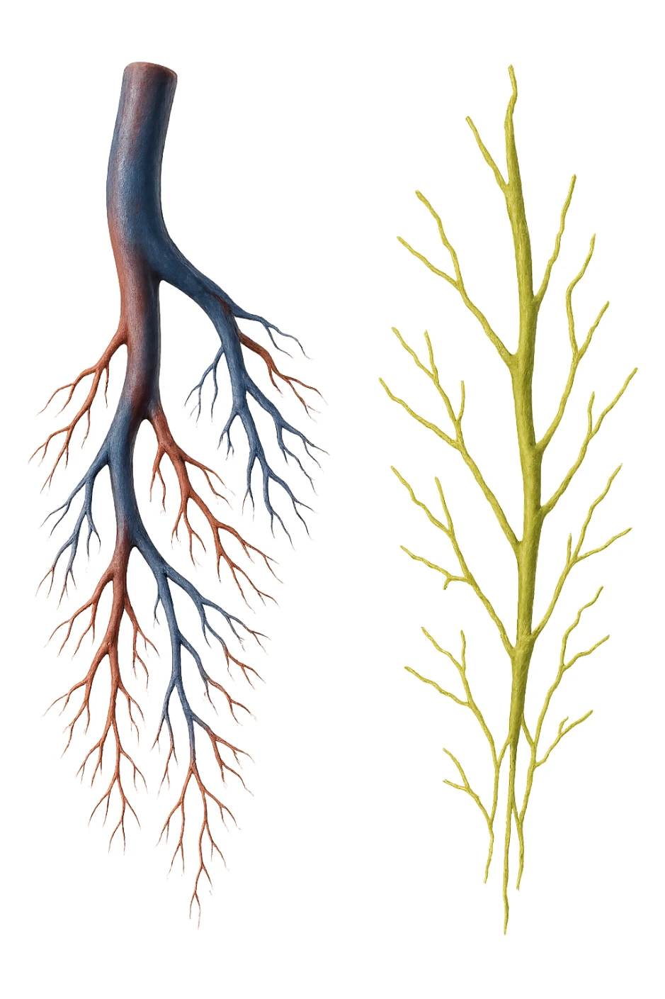 vena umana anatomica e vena linfatica realistiche, IPERREALISTICA 4K sticker