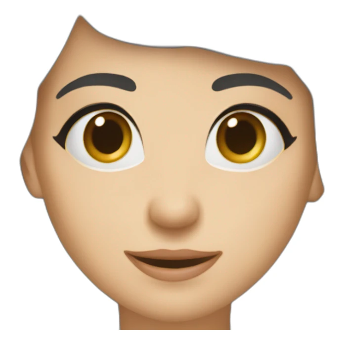 Un sourcil levé - la bouche sur le côté sticker