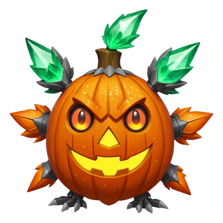 elemental sparkly sparky woody deadly cybernetic spooky Pumpkaboo-Barbaracle-Terrakion-Trevenant-Pokémon-Fakémon-hybrid-creature sticker