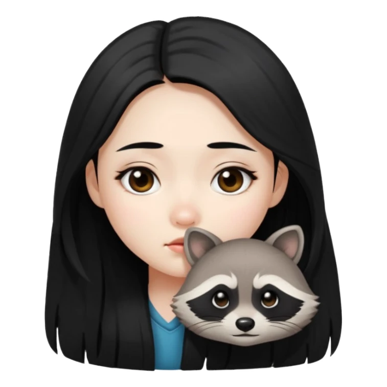 dark circles eyes Raccoon eyes sleepy 皮肤差 亚洲女孩  sticker