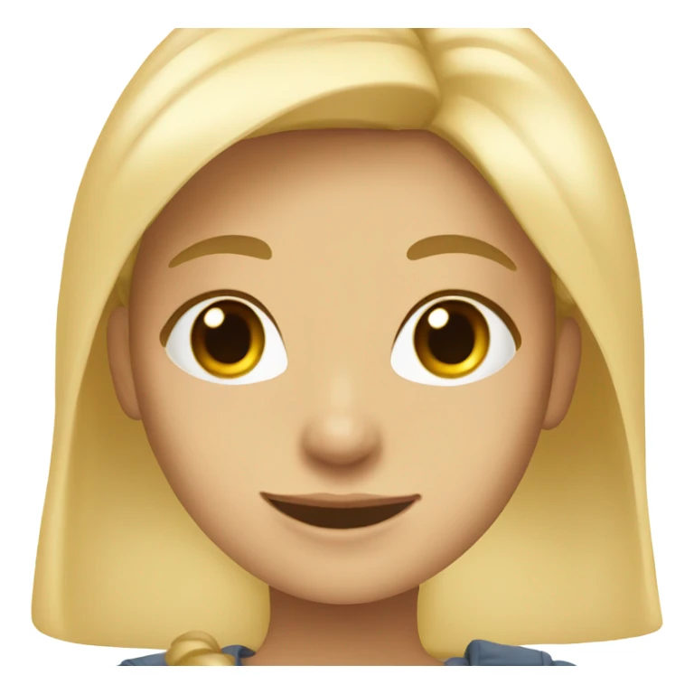 smiling blonde girl portrait sticker