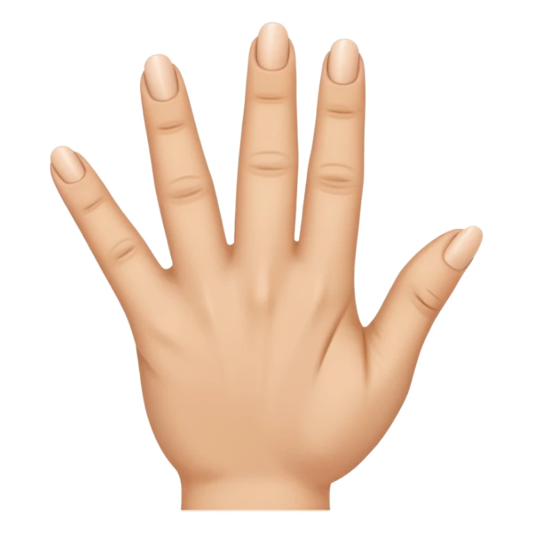 the ring finger, index finger, and middle finger facing up sticker