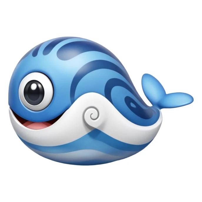 Poliwag Pokémon, with a swirl belly sticker