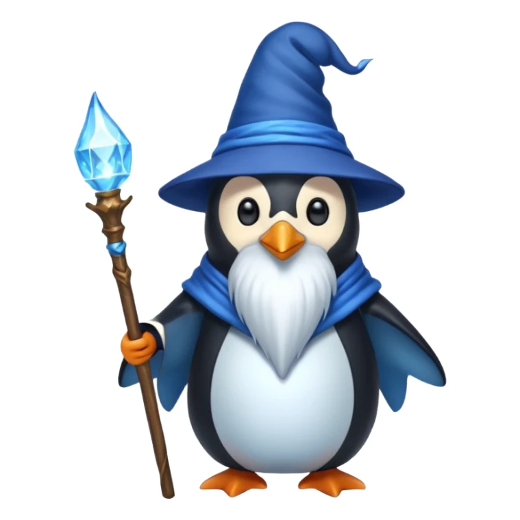 Penguin Wizard sticker