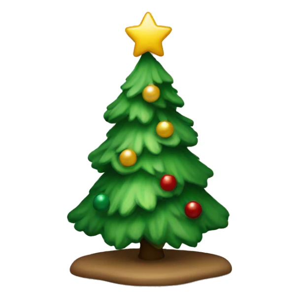 Christmas tree sticker