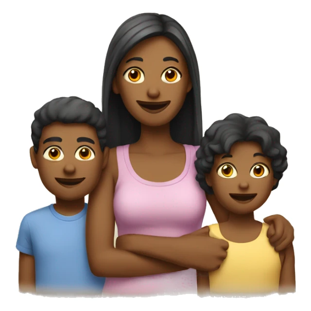 Família com 2 filhos sticker