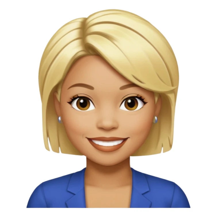 Tionne T-Boz Watkins with short blonde hair sticker