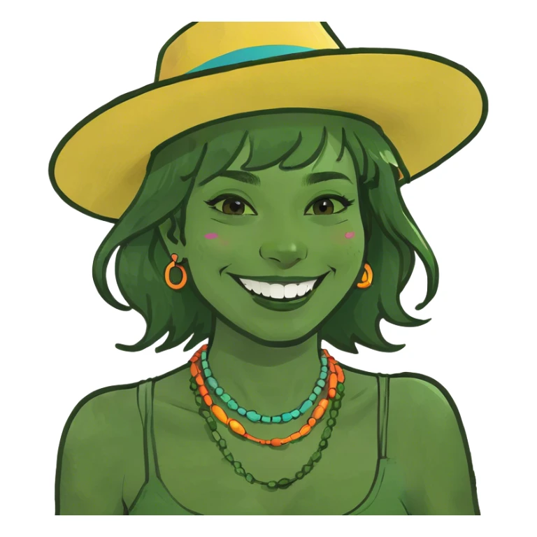 smiling girl indoors portrait sticker
