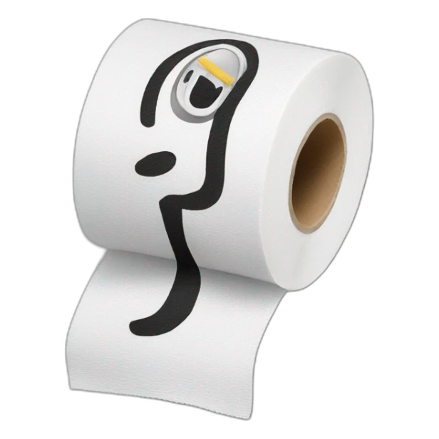 juventus logo toilet paper sticker