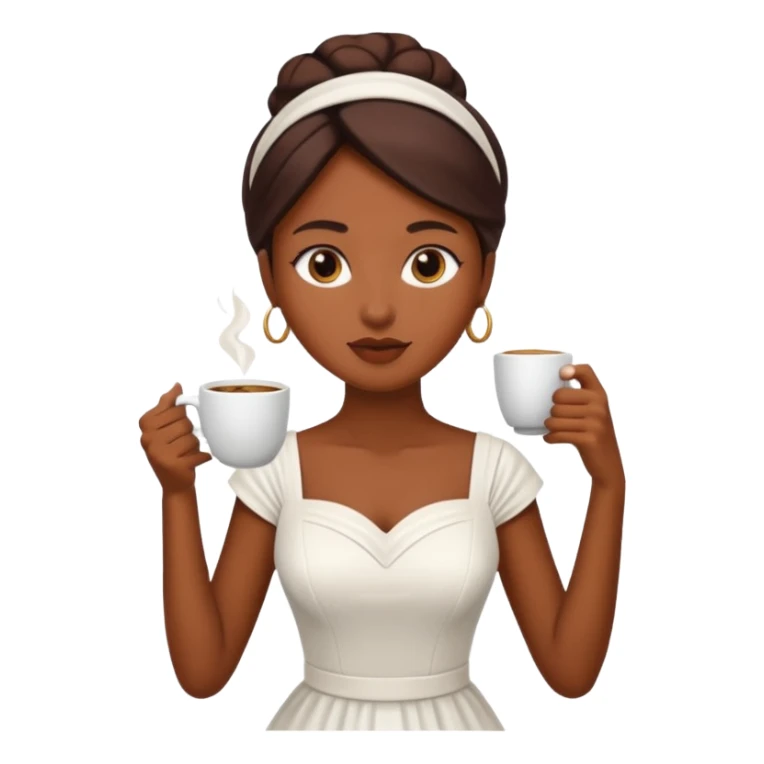 Khepresh woman drink coffee sticker