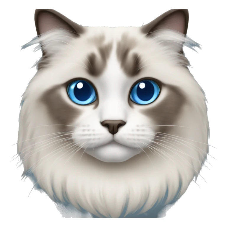 Ragdoll cat with blue eyes sticker