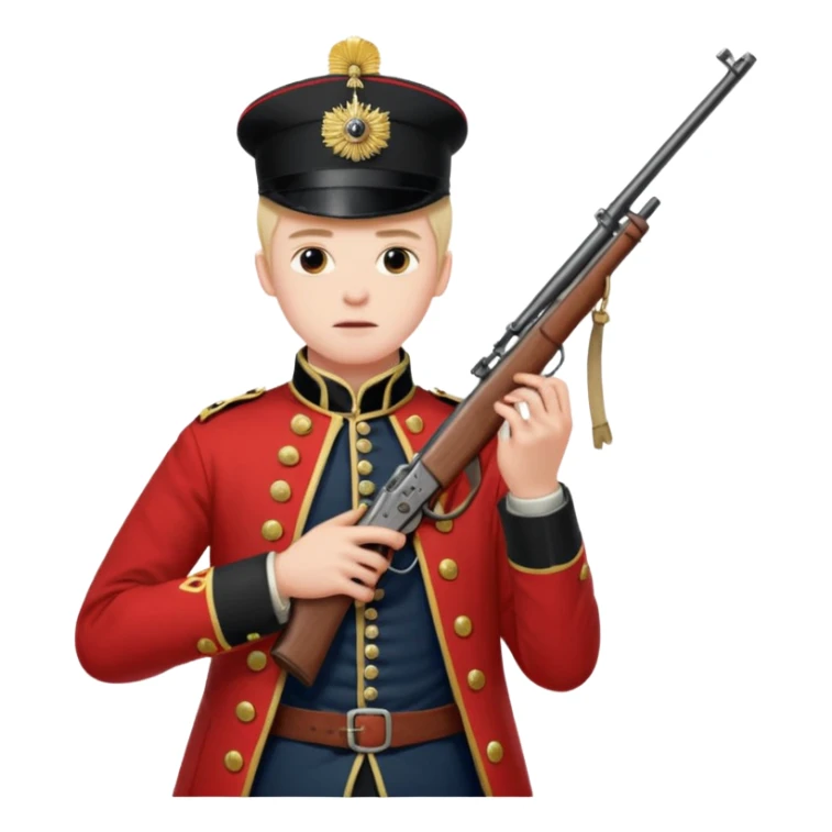 British soldier 19 century opium war sticker