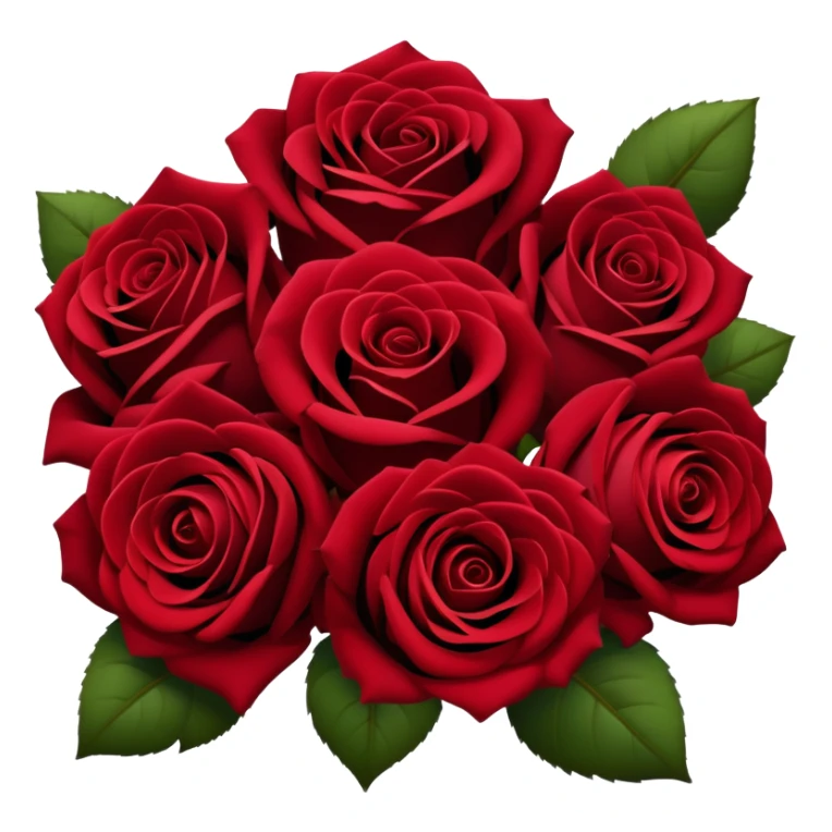 Bouquet of dark red roses sticker