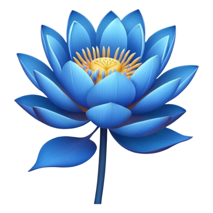 Bouquet of blue lotus sticker