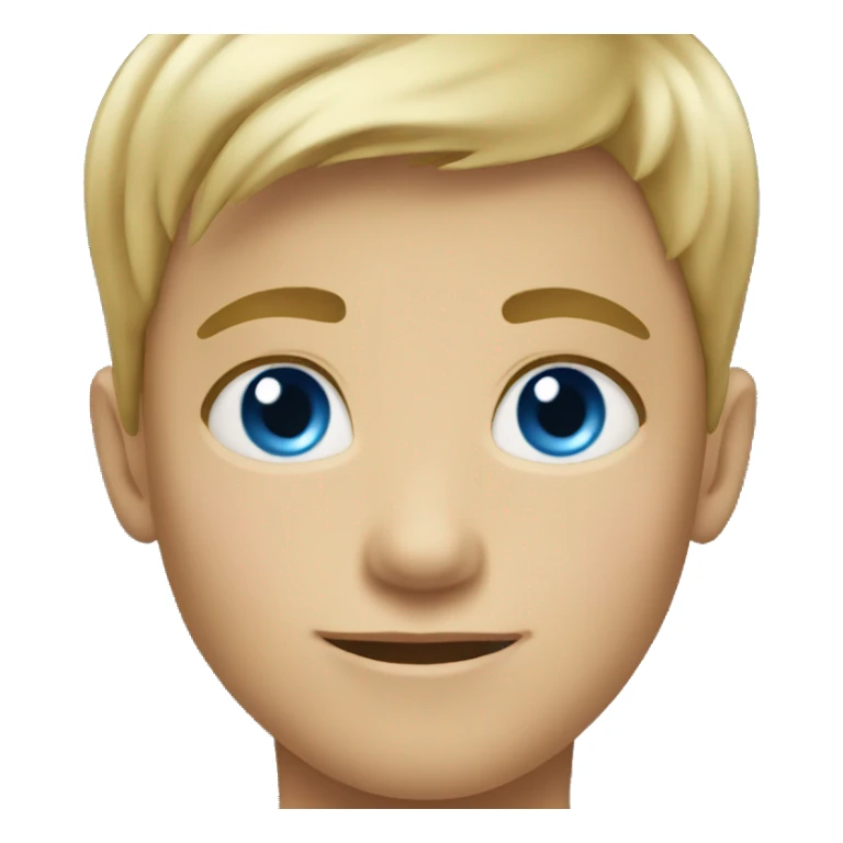 13 year old boy blond short hair blue eyes sticker